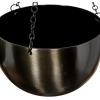 image:imageDeco 79 Metal Indoor Outdoor Wall Planter Indoor Outdoor Hanging Dome Hanging Planter with Chain Set of 2 Plant Hanger 5 7H BlackBlack