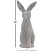 image:imageDeco 79 Polystone Rabbit Decorative Garden Sculpture Indoor Outdoor Garden Statue Outdoor Sculpture 7 x 8 x 20 Gray7 x 8 x 20