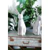 image:imageDeco 79 Polystone Rabbit Decorative Garden Sculpture Indoor Outdoor Garden Statue Outdoor Sculpture 7 x 8 x 20 Gray7 x 8 x 20