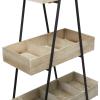 image:imageDeco 79 Wood Indoor Outdoor 3 Tier Plantstand 32 x 13 x 56 Brown