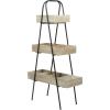 image:imageDeco 79 Wood Indoor Outdoor 3 Tier Plantstand 32 x 13 x 56 Brown