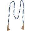 image:imageDeco 79 Glass Handmade Round Long Garland with Tassel with Knotted Brown Jute 87 x 1 x 1 Blue
