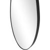 image:imageDeco 79 Metal Abstract Room Wall Mirror Wavy Entryway Mirror Wall Mounted Mirror 15 x 1 x 40 GoldBlack