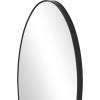 image:imageDeco 79 Metal Abstract Room Wall Mirror Wavy Entryway Mirror Wall Mounted Mirror 15 x 1 x 40 GoldBlack