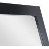 image:imageDeco 79 Wooden Rectangular Minimalistic Wall Mirror 24 x 1 x 36 WhiteBlack