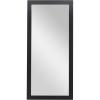 image:imageDeco 79 Wooden Rectangular Minimalistic Wall Mirror 24 x 1 x 36 WhiteBlack