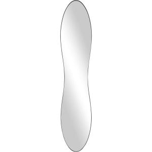 image:imageDeco 79 Metal Abstract Room Wall Mirror Wavy Entryway Mirror Wall Mounted Mirror 15 x 1 x 40 GoldBlack