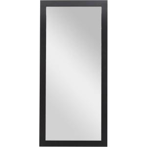 image:imageDeco 79 Wooden Rectangular Minimalistic Wall Mirror 24 x 1 x 36 WhiteBlack