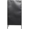 image:imageDeco 79 Metal 10 Bottle Standing Wine Rack with Wine Glass Holders and Wood Accents 21 x 15 x 40 Black21 x 15 x 40