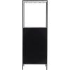 image:imageDeco 79 Metal 10 Bottle Standing Wine Rack with Wine Glass Holders and Wood Accents 21 x 15 x 40 Black24 x 14 x 67