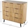 image:imageDeco 79 Wood Room Cabinet 9 Drawer Storage Cabinet Accent Cabinet 38 x 17 x 36 Brown