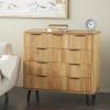 image:imageDeco 79 Wood Room Cabinet 9 Drawer Storage Cabinet Accent Cabinet 38 x 17 x 36 Brown