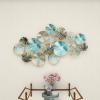 image:imageDeco 79 Metal Plate Home Wall Decor 3D Overlapping Discs Wall Sculpture Wall Art 50 x 3 x 25 Multi Colored