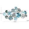 image:imageDeco 79 Metal Plate Home Wall Decor 3D Overlapping Discs Wall Sculpture Wall Art 50 x 3 x 25 Multi Colored