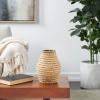 image:imageDeco 79 Seagrass Handmade Decorative Vase Braided Centerpiece Vase Vase for Home Decoration 8 x 8 x 10 Light BrownLight Brown