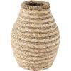 image:imageDeco 79 Seagrass Handmade Decorative Vase Braided Centerpiece Vase Vase for Home Decoration 8 x 8 x 10 Light BrownLight Brown