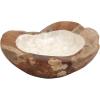 image:imageDeco 79 Teak Wood Handmade Decorative Decorative Bowl Live Edge Free Form Decorative Container with Capiz Interior Decorative Keepsake Box 5 x 16 x 16 BrownBrown