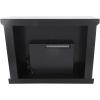 image:imageDeco 79 Glass Rectangle Fireplace with Remote Control 48 x 15 x 36 Silver