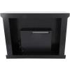 image:imageDeco 79 Glass Rectangle Fireplace with Remote Control 48 x 15 x 36 Silver