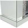 image:imageDeco 79 Glass Rectangle Fireplace with Remote Control 48 x 15 x 36 Silver