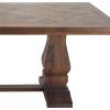 image:imageDeco 79 Mango Wood Dining Table with Parquet Inlay 84 x 42 x 30 Brown