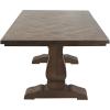 image:imageDeco 79 Mango Wood Dining Table with Parquet Inlay 84 x 42 x 30 Brown