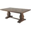 image:imageDeco 79 Mango Wood Dining Table with Parquet Inlay 84 x 42 x 30 Brown