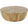 image:imageDeco 79 Mango Wood Handmade Living Room Coffee Table Round Table Center Table 36 x 36 x 13 Brown