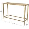 image:imageDeco 79 Marble Console Table with Metal Legs 37 x 12 x 28 Gold37 x 12 x 28