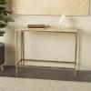 image:imageDeco 79 Marble Console Table with Metal Legs 37 x 12 x 28 Gold37 x 12 x 28
