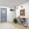 image:imageDeco 79 Metal Bike 3 Drawers Console Table with Brown Wood Top 58 x 15 x 34 Black