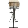 image:imageDeco 79 Metal Bike 3 Drawers Console Table with Brown Wood Top 58 x 15 x 34 Black