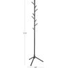 image:imageDeco 79 Metal Coat Rack 15 x 15 x 72 WhiteBlack