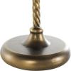 image:imageDeco 79 Metal Toilet Paper Holder with Twisted Stand and Ring Top 9 x 7 x 24 Brass