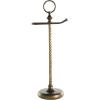 image:imageDeco 79 Metal Toilet Paper Holder with Twisted Stand and Ring Top 9 x 7 x 24 Brass