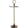 image:imageDeco 79 Metal Toilet Paper Holder with Twisted Stand and Ring Top 9 x 7 x 24 Brass