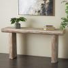 image:imageDeco 79 Wood Console Table 63 x 16 x 32 Cream