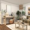 image:imageDeco 79 Wood Console Table 63 x 16 x 32 Cream