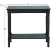 image:imageDeco 79 Wood Console Table Slim Turned 1 Shelf  32 x 12 x 32 Black