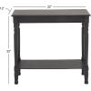 image:imageDeco 79 Wood Console Table Slim Turned 1 Shelf  32 x 12 x 32 Black