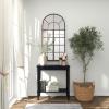 image:imageDeco 79 Wood Console Table Slim Turned 1 Shelf  32 x 12 x 32 Black