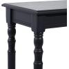 image:imageDeco 79 Wood Console Table Slim Turned 1 Shelf  32 x 12 x 32 Black