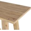 image:imageDeco 79 Wood Console Table with Flared Legs and Crossed Beams 59 x 19 x 32 Light Brown