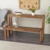 image:imageDeco 79 Wood Living Room Console Table Tables with Bench Set of 2 Entryway Tables 31 15H Brown