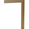image:imageDeco 79 Wooden Console Table with Gold Metal Legs 42 x 16 x 30 Black