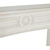 image:imageDeco 79 Wooden Fireplace Mantle Freestanding with Leaf Accents 47 x 9 x 43 WhiteWhite