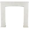 image:imageDeco 79 Wooden Fireplace Mantle Freestanding with Leaf Accents 47 x 9 x 43 WhiteWhite