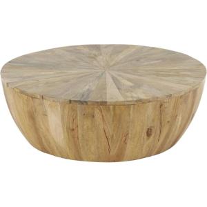 image:imageDeco 79 Mango Wood Handmade Living Room Coffee Table Round Table Center Table 36 x 36 x 13 Brown
