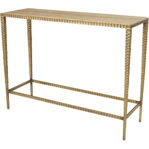 image:imageDeco 79 Marble Console Table with Metal Legs 37 x 12 x 28 Gold37 x 12 x 28