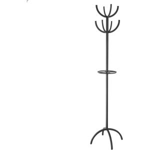 image:imageDeco 79 Metal Coat Rack 15 x 15 x 72 WhiteBlack